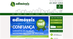 Desktop Screenshot of imobiliariaadimoveis.com.br